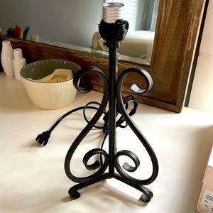 Chrome Metal Lamp Stand